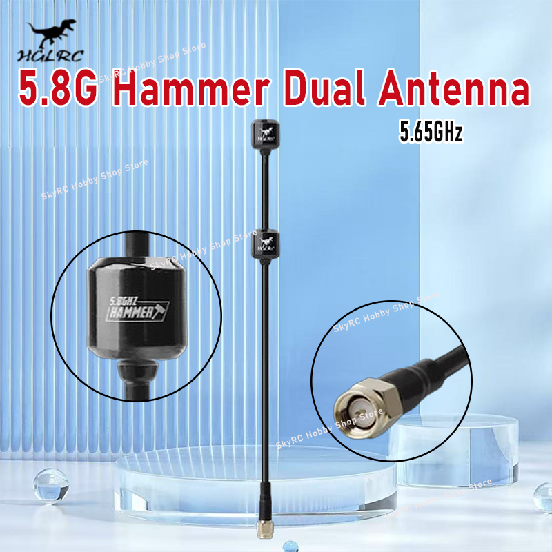3D Printing Drone - HGLRC 5.8G Hammer Podwójna Antena 5.65GHz