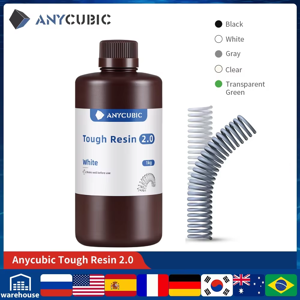 3D Printing Dental - ANYCUBIC elastyczna, wytrzymała żywica 2.0 405nm