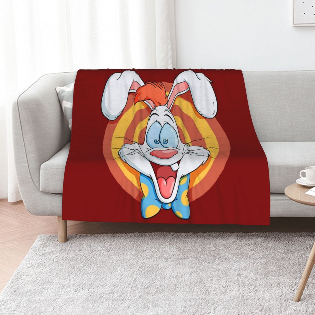 3D Printing Rabbit - Koc z motywem Rogaera Królika, ciepły