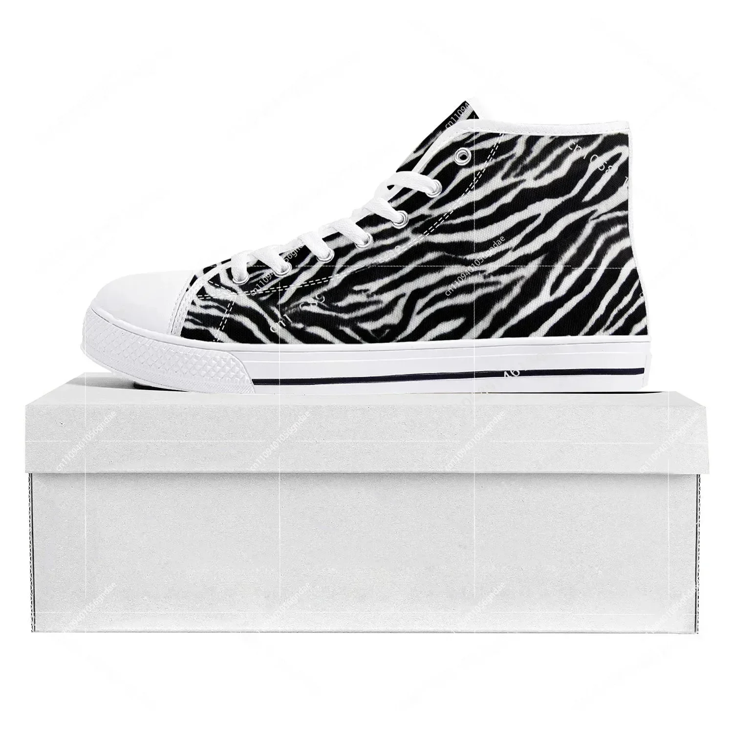 3D Printing Quality - Buty sportowe 3D z nadrukiem zebry,