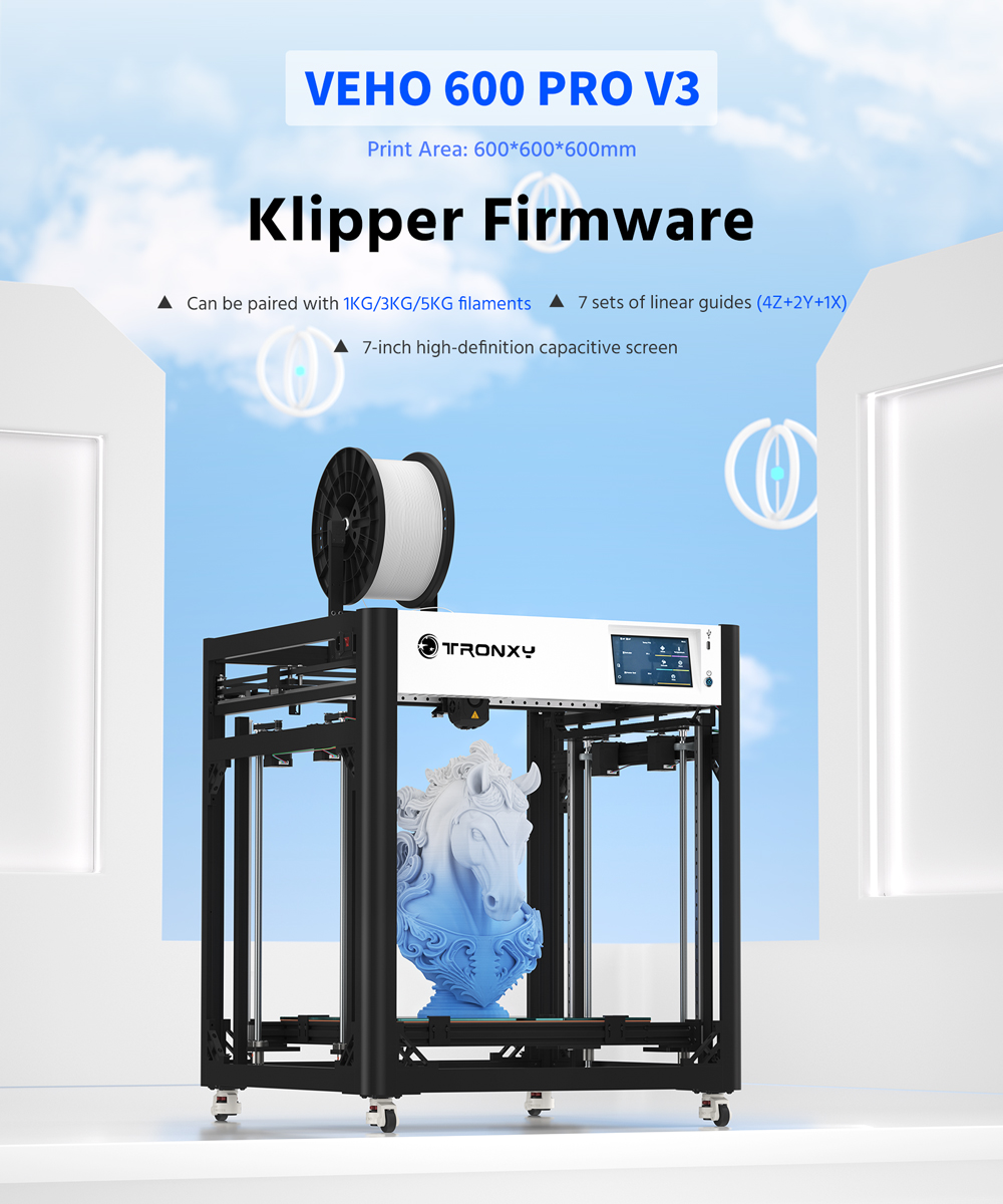 3D Printing X Y Z Axis - Tronxy VEHO-600 / PRO V3 Duży