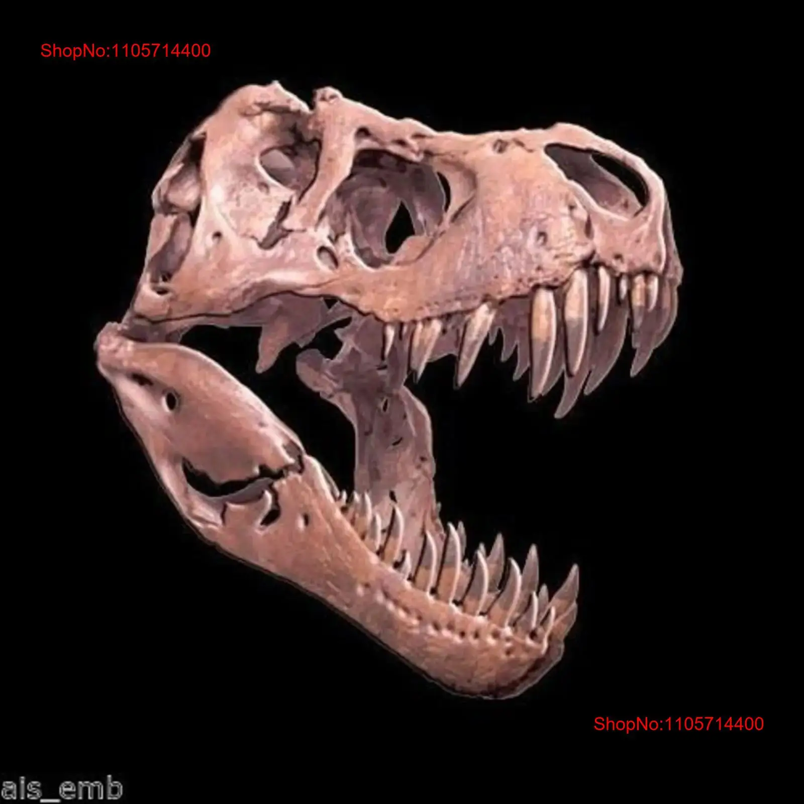 3D Printing Requests - Koszulka z dinozaurem T-Rexem, czaszka, nadruk