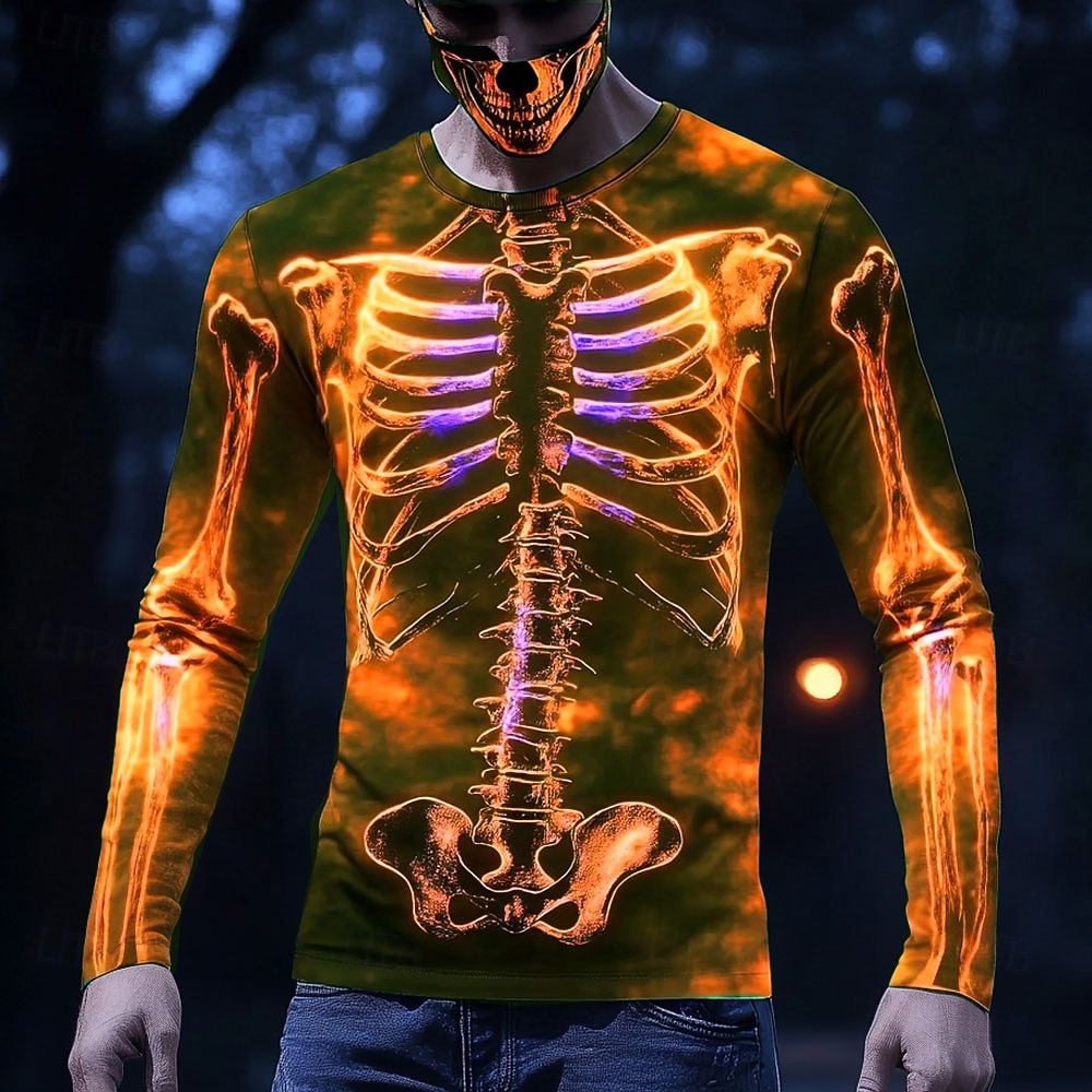 3D Printing X Ray - Męska koszulka z długim rękawem z