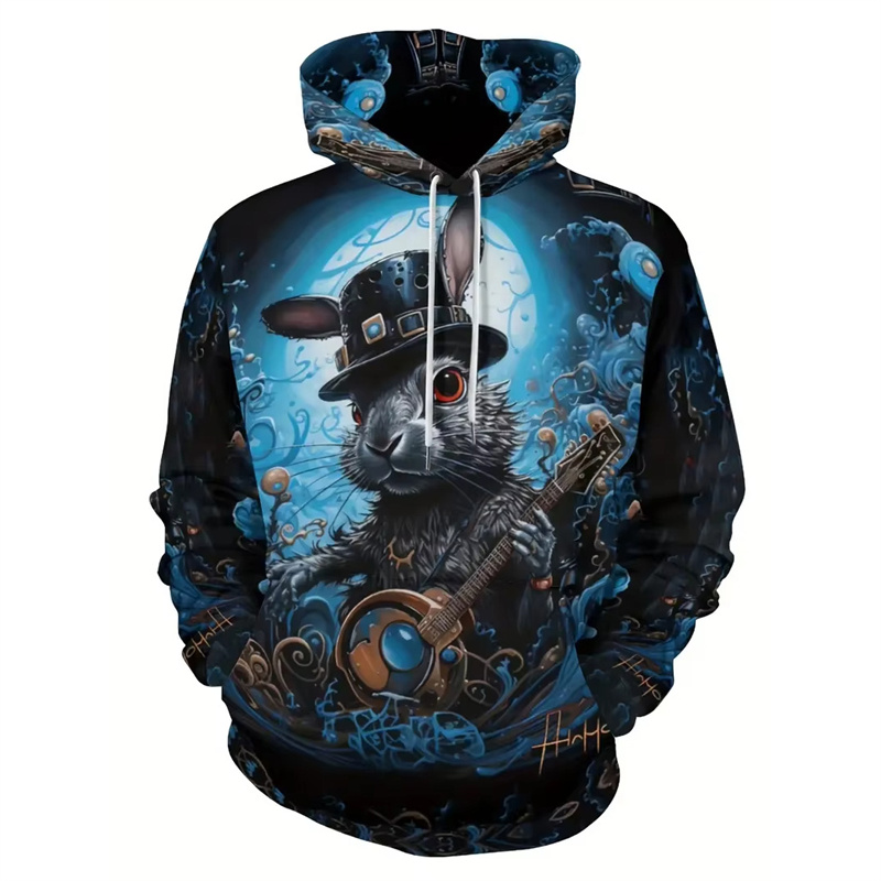 Santa Claus Cat Pattern Hoodie – 3D Printing Rabbit recenzja i cena