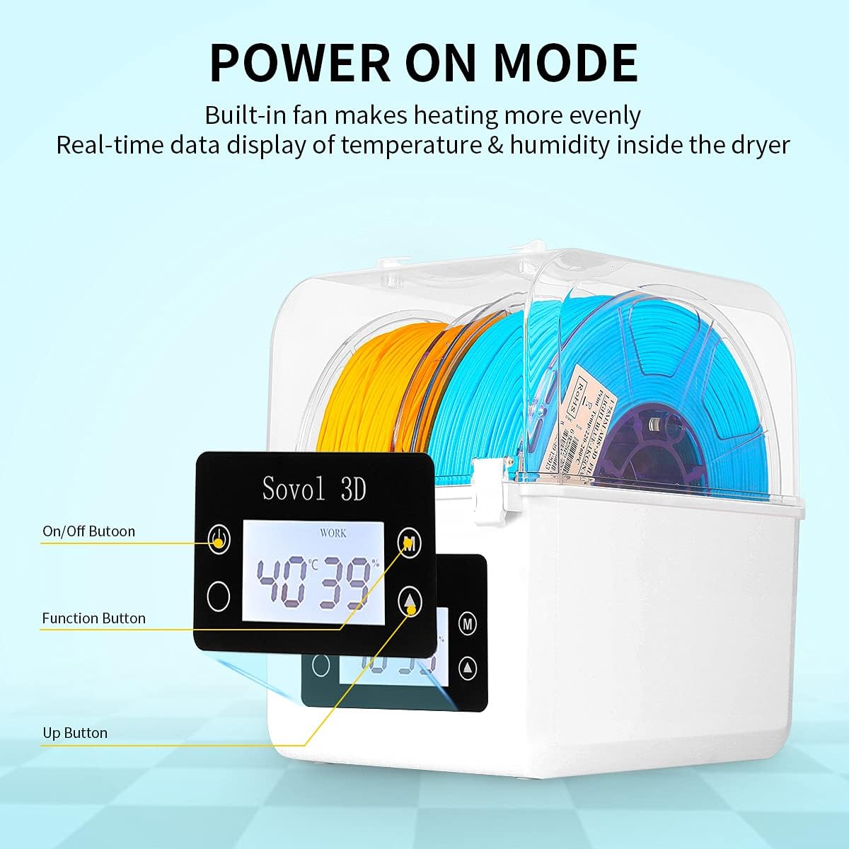 Sovol Filament Dryer 2023, SH0 – 3D Printing Cnc recenzja i cena