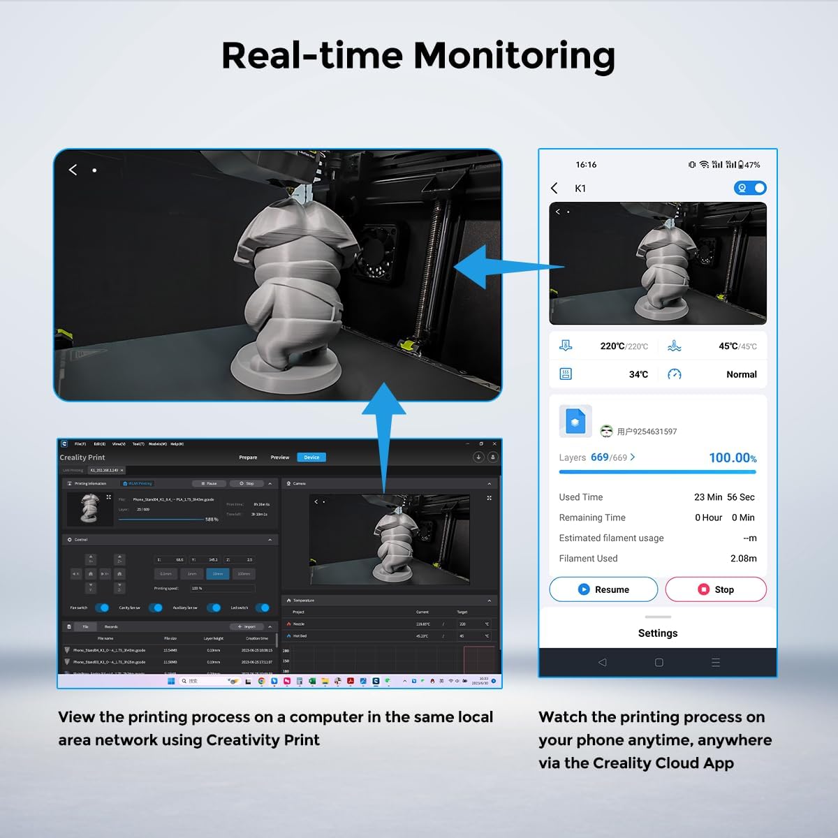 Kamera AI Creality K1C / K1 SE – 3D Printing Ai recenzja i cena